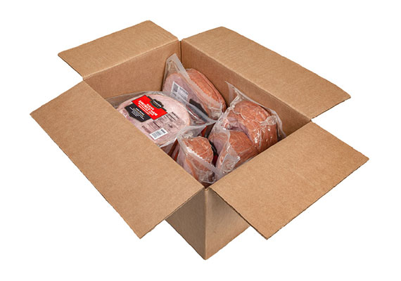 Sliced Smoked Ham With Natural Juices Open Box
