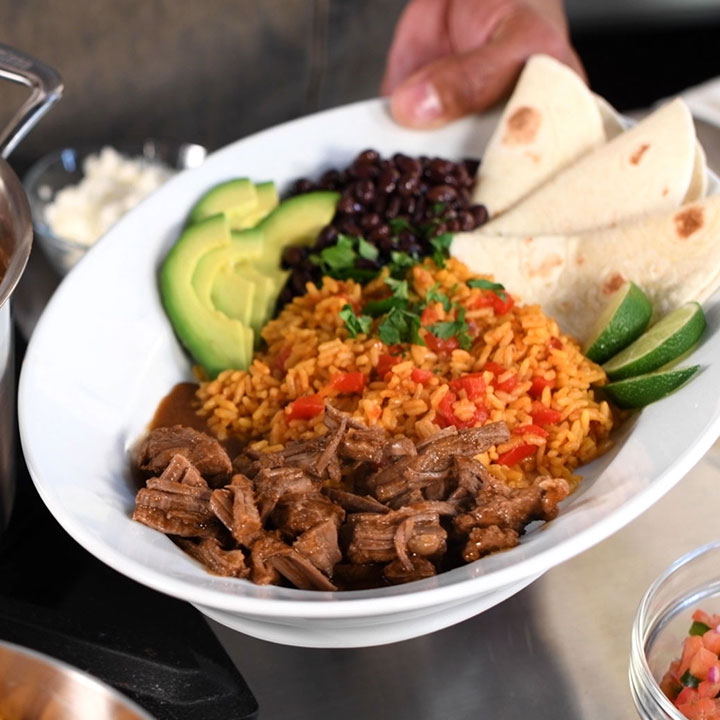 Beef Barbacoa Platter